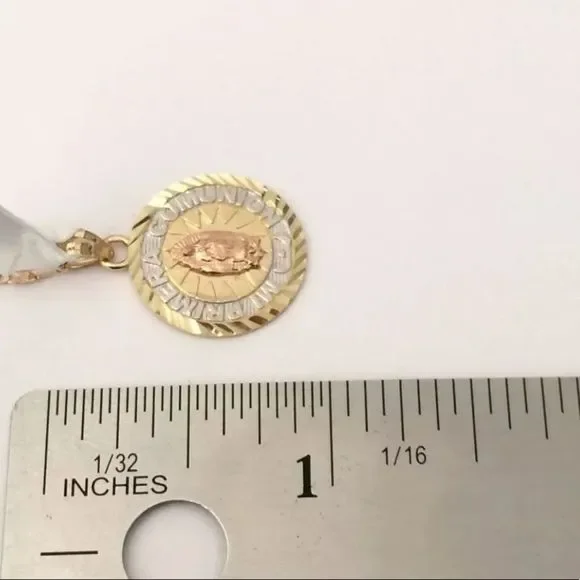 NEW 14K SOLID GOLD VIRGIN Mary Valentino Chain